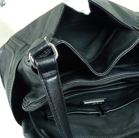 Rossetti Courte Black Fax Leather Satchel Shoulder Bag - Picture 15 of 16